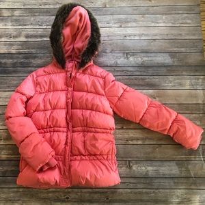 Crazy 8 pink winter jacket! Super warm! Size 14